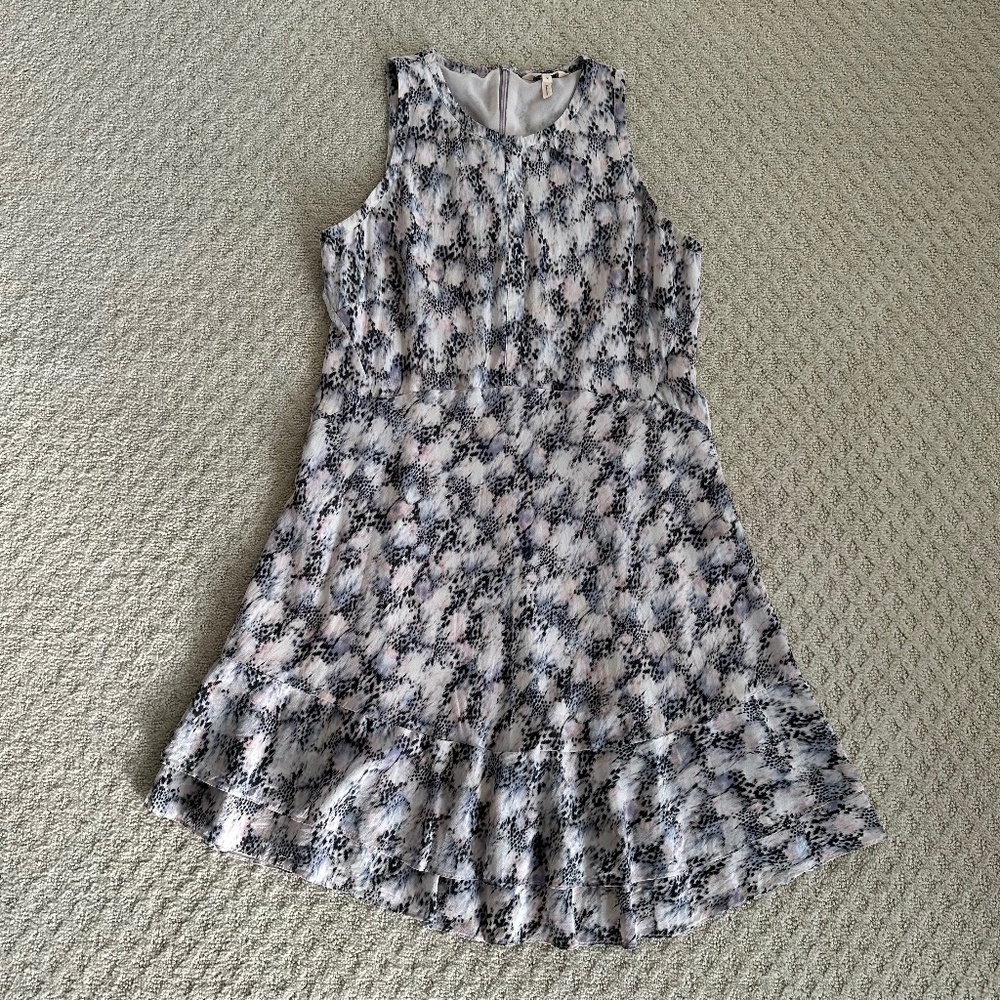 Rebecca Taylor 100% Silk Sleeveless Shift Dress Size 10 Cocktail Party Feminine